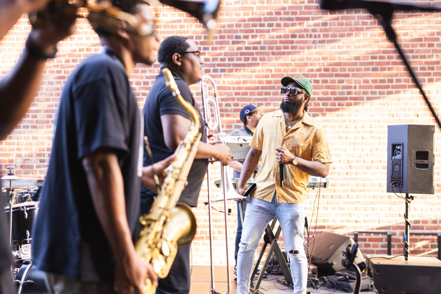 Band Singing on Rooftop